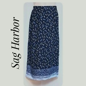 Sag Harbor Skirts - CLEARANCE Sag Harbor Faux Wrap Maxi-Skirt Size Med Sag Harbor Skirts - CLEARANCE Sag Harbor Faux Wrap Maxi-Skirt Size Med